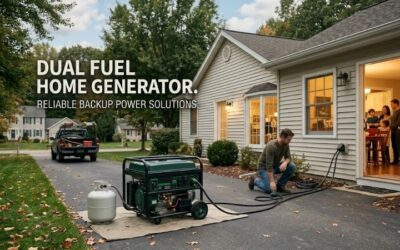 Dual fuel home generator: Versatile backup power source