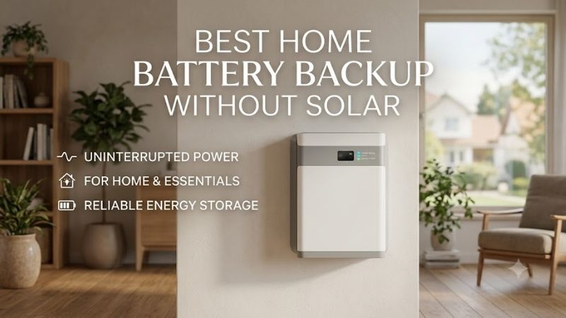 How to Choose the Right Best Home Battery Backup Without Solar