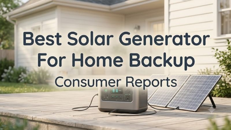 How to Choose the Right Best Solar Generator For Home Backup Consumer Reports