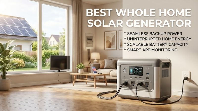 How to Choose the Right Best Whole Home Solar Generator