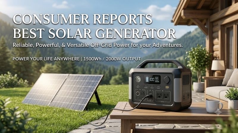 How to Choose the Right Consumer Reports Best Solar Generator